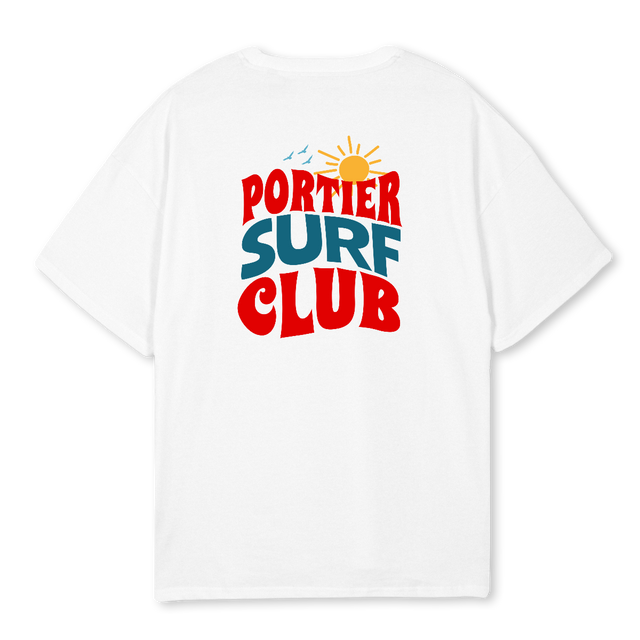 SURFCLUBTEE White Oversized Tee.