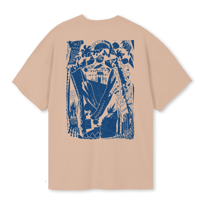 CURIOUSEYE_C Croissant Oversized Tee.