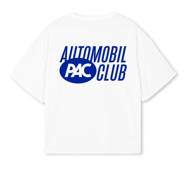 BLUESAMPLE_W White Oversized Boxy Tee