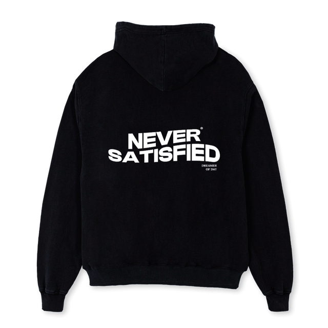 CREME Black Oversized Hoodie.