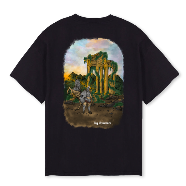 ROMANBYOPTEE_2 Black Oversized Tee.