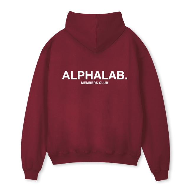 ATHLETESHOODIEBURG Burgundy Oversized Hoodie.