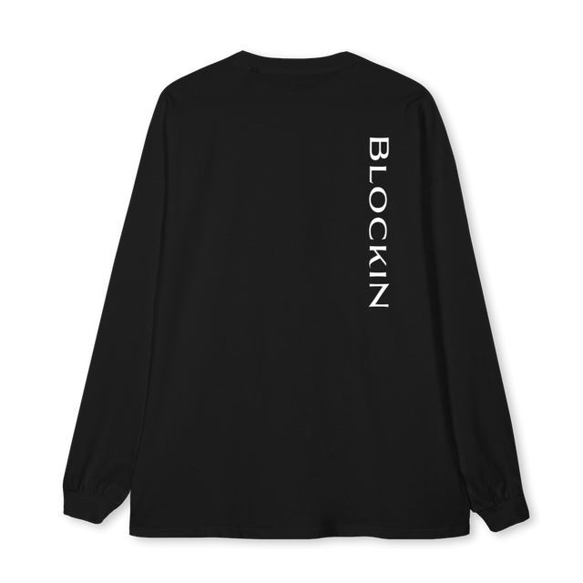 SS SHIRTBLACK Black Oversized LS Tee.