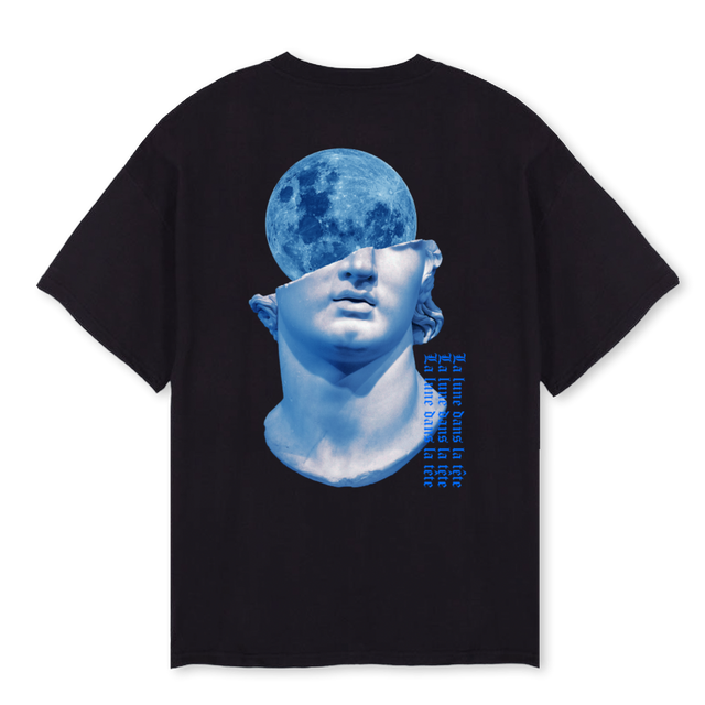 TETEBLEU Black Oversized Tee.