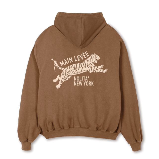 AMLCHINATOWNTIGER_VT Vintage Tan Oversized Hoodie.