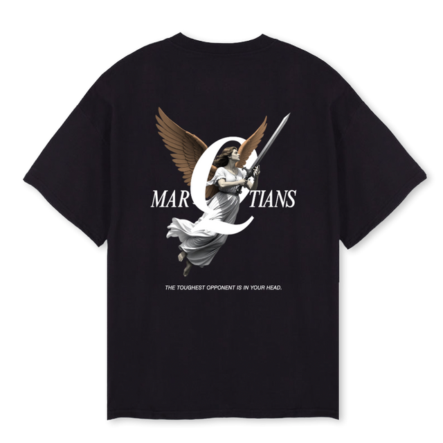MQ_B Black Oversized Tee.