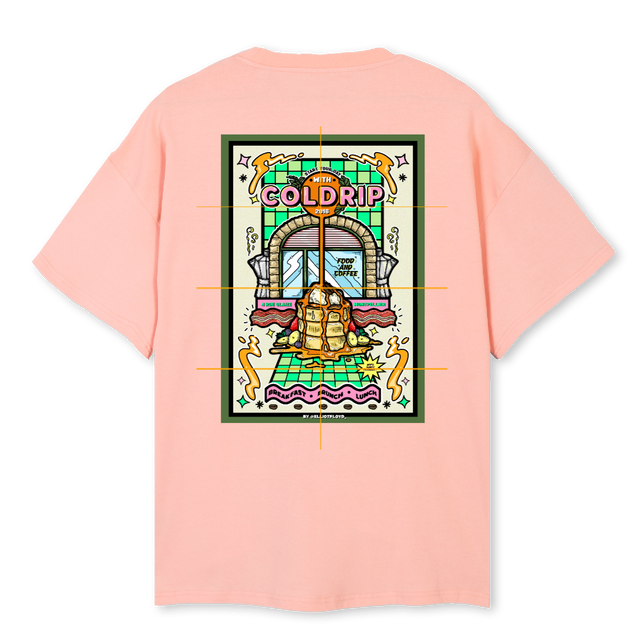 COLDRIP Pink Clay Oversized Tee.
