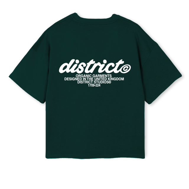 PRIMARYLOGOTEE_WG Wild Green Oversized Boxy Tee