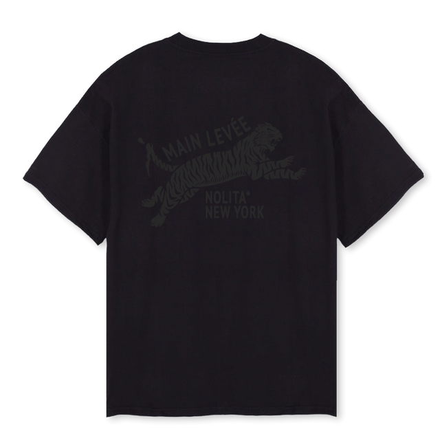 AMLCHINATOWNTIGER_OSB Black Oversized Tee