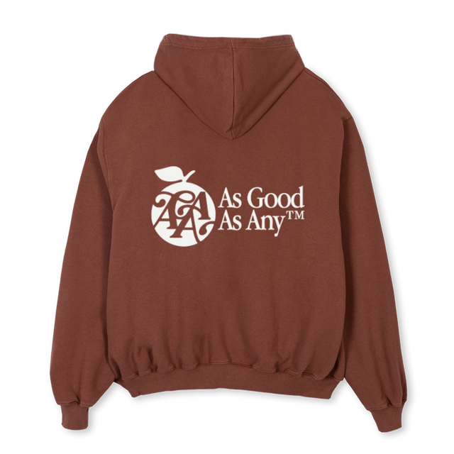 AGAAAPLE2_COLOUR Vintage Brown Oversized Hoodie