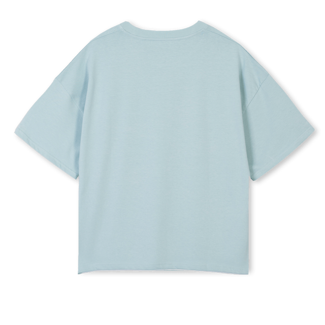 SEGUNDOD Cold Blue Oversized Boxy Tee.