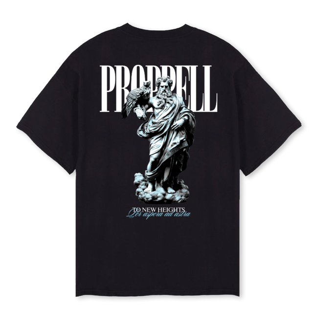 ZTNH Black Oversized Tee.
