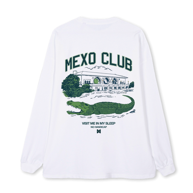 CROC White Oversized LS Tee.