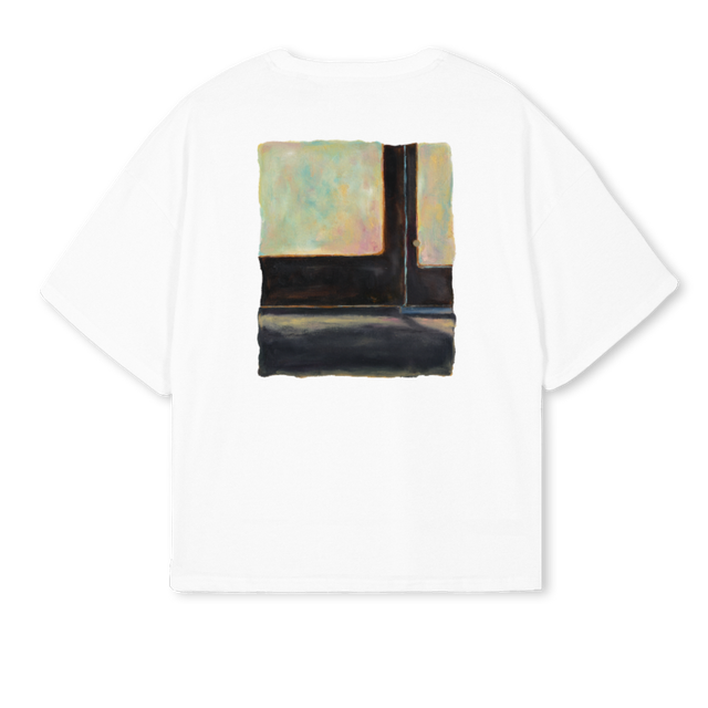 THEBROKENLOOP_BOXY White Oversized Boxy Tee