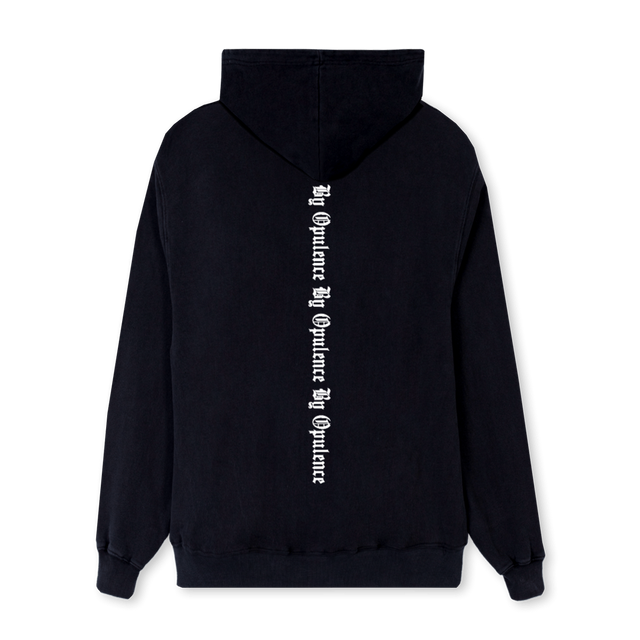 BYOPULENCEHOOD Black Regular Hoodie.