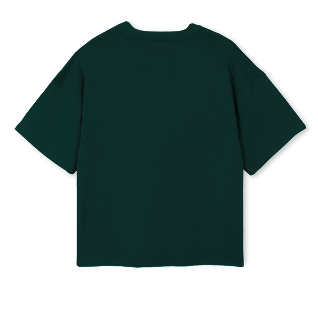 WHTEBSC_2 Wild Green Oversized Boxy Tee.