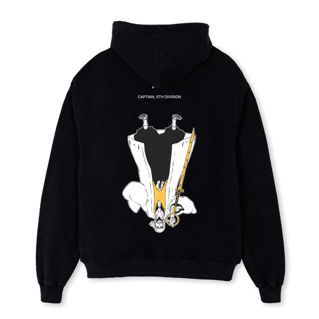 CAPTAIN FIFTH DIV_B Black Oversized Hoodie.