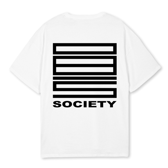 BASEWHITE White Oversized Tee.