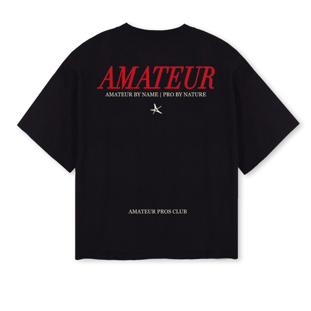 NEWVEST_BOX  Black Oversized Boxy Tee