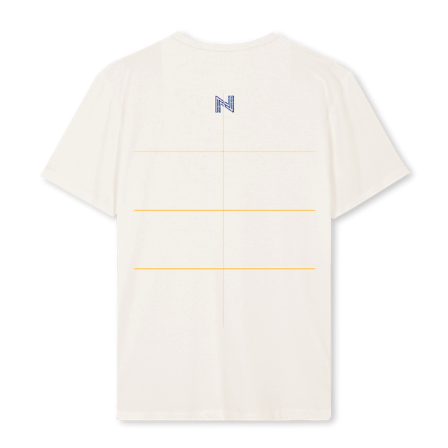 NERDYNOOBYBLUE Vintage White Regular Tee.