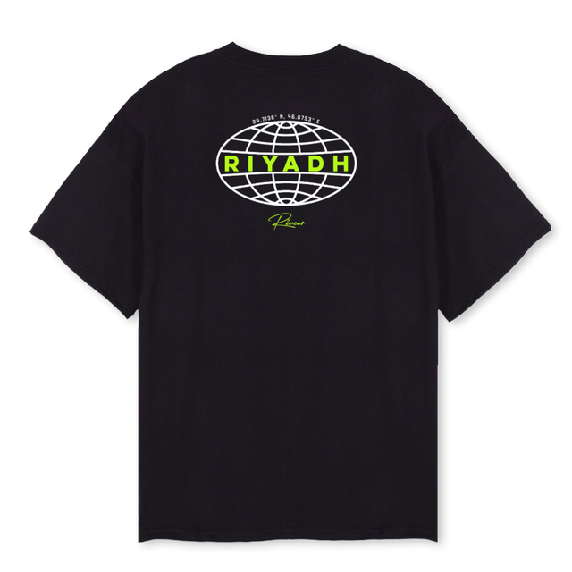 CITY ART Black Oversized Tee.