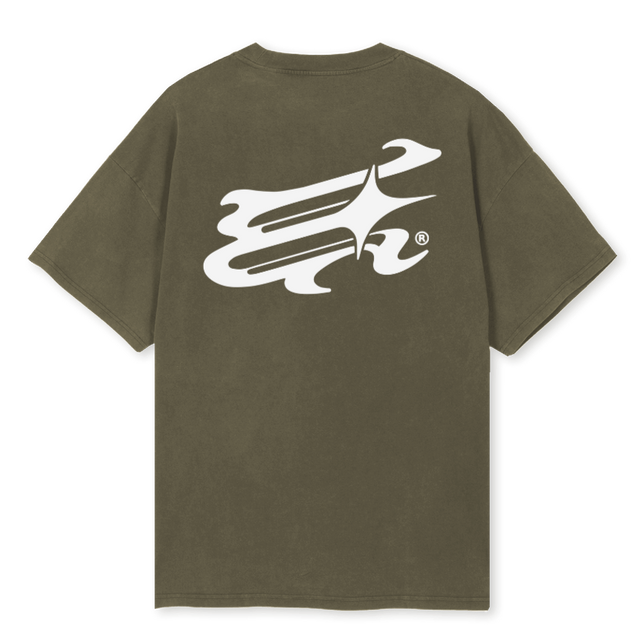 EMTEEONE_VO Vintage Olive Oversized Tee
