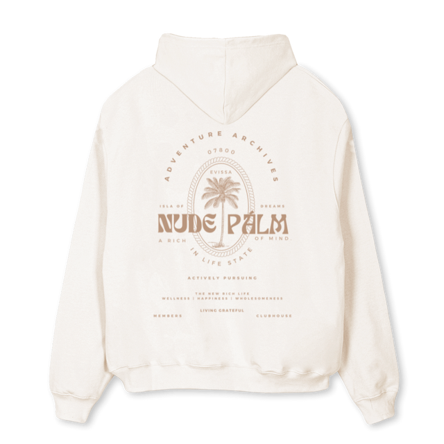 ISLANDHOODY Vintage White Oversized Hoodie.