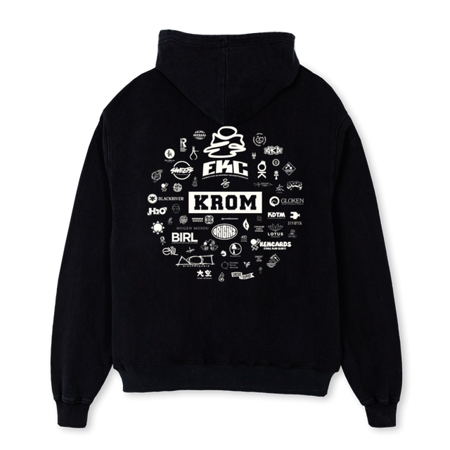 EKCHOODTWENTYSIX_B Black Oversized Hoodie.