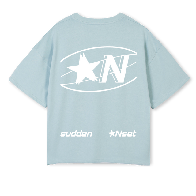 PRIMERD Cold Blue Oversized Boxy Tee.