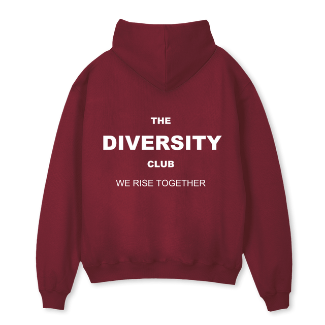 DCORIGINAL Burgundy Oversized Hoodie.