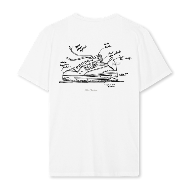 CRUISER White Regular Tee.