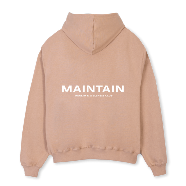 MAINTAINSIGNATURE Croissant Oversized Hoodie.
