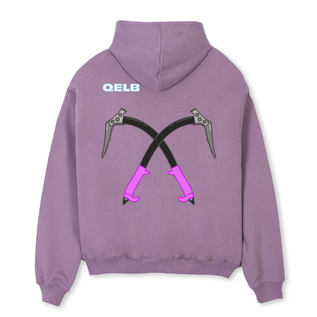 PURPLE IB Purple Oversized Hoodie.