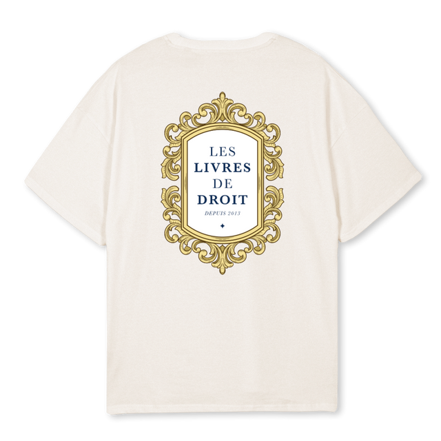 LAWBOOKS_VWOS Vintage White Oversized Tee.