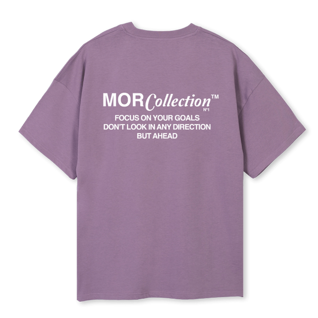 BLUE SHIRT Purple Oversized Tee.