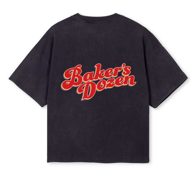 JBSALMON_VB Vintage Black Oversized Boxy Tee