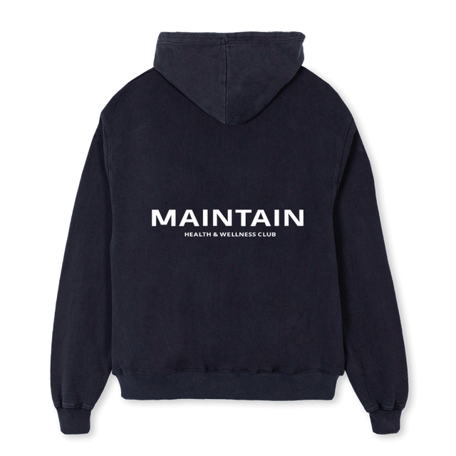 MAINTAINSIGNATURE Vintage Black Oversized Hoodie.