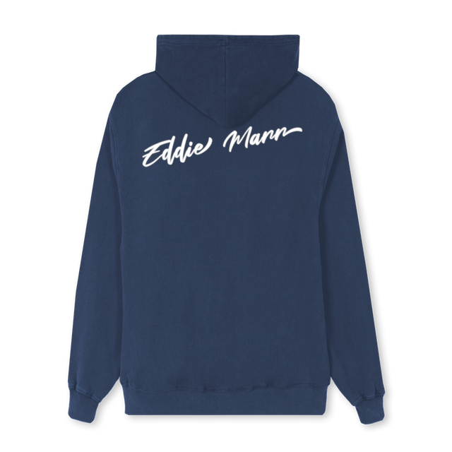 EMZH Navy Blue Regular Zipped Hoodie