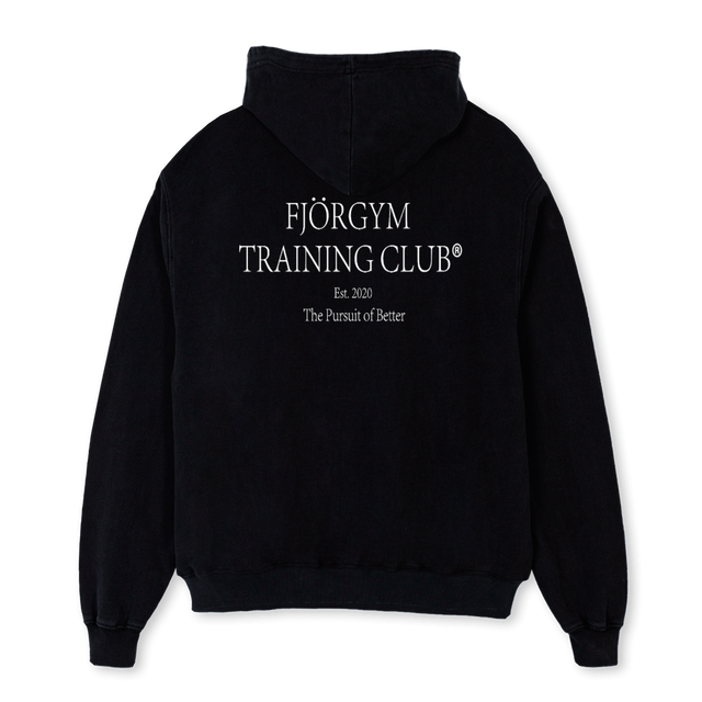 TRAINING CLUB II Black Oversized Hoodie.