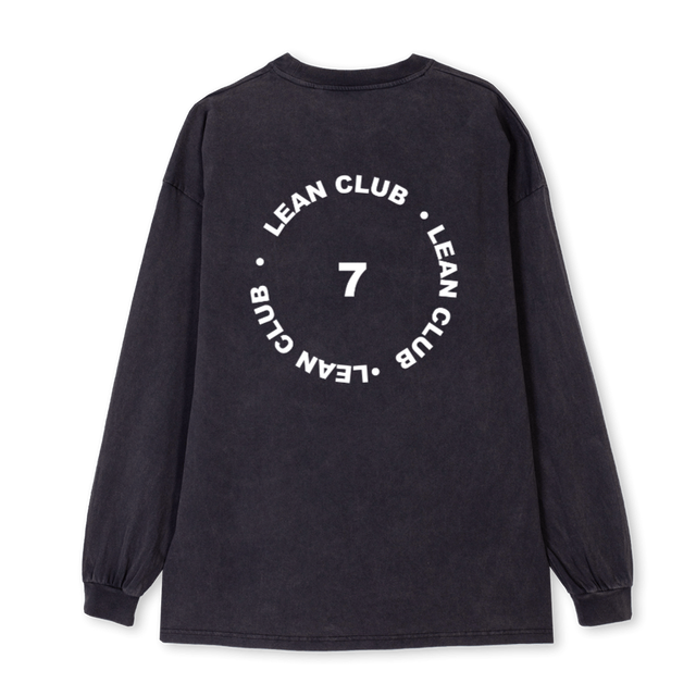 DUGA CRNA Vintage Black Oversized LS Tee.