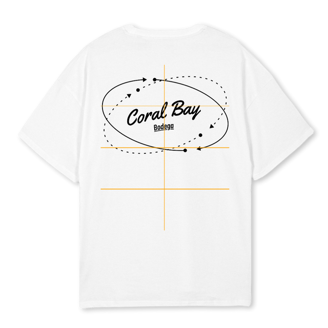 CORAL BAY SMALL White Oversized Tee.