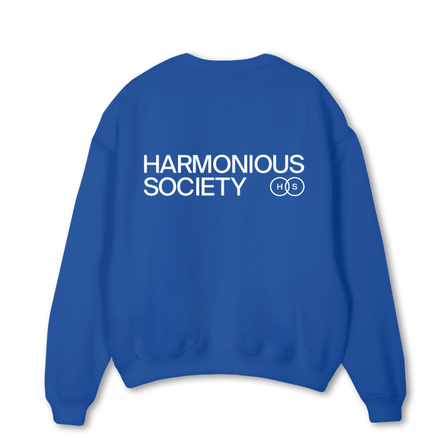 CREWGREYHS Cobalt Blue Oversized Crewneck Sweater.