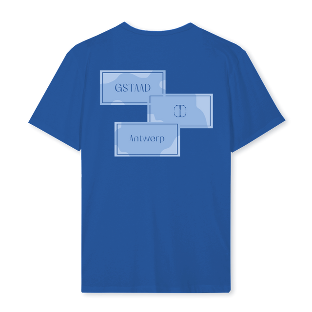 GSTAAD BLUE SHIRT Cobalt Blue Regular Tee.