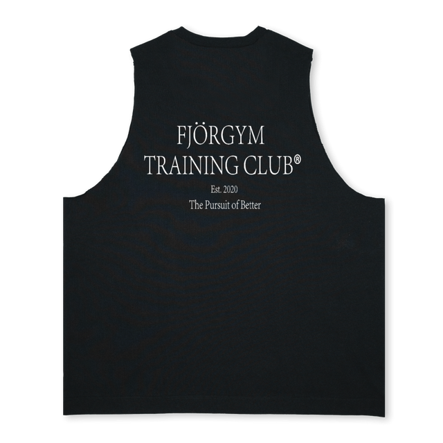 TRAINING CLUB II Deep Black Oversized Vest.