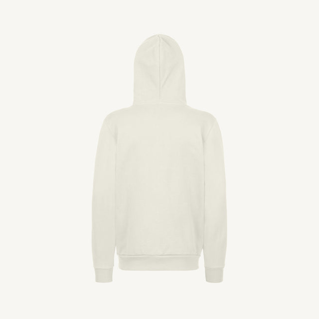 Vintage white Regular Zipped Hoodie.