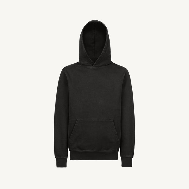 Vintage Black Regular Hoodie Mockups.