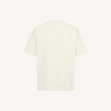 Vintage White Stacked Logo Tee
