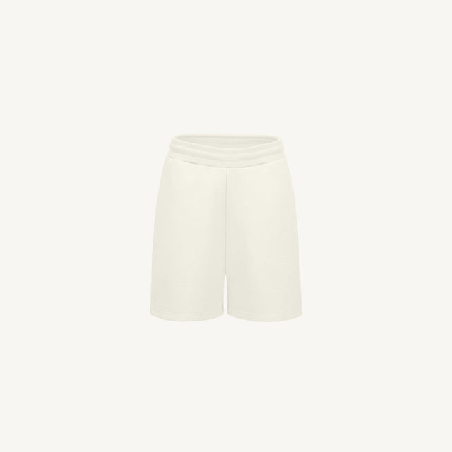 Vintage White Relaxed Sweatshorts Mockups.