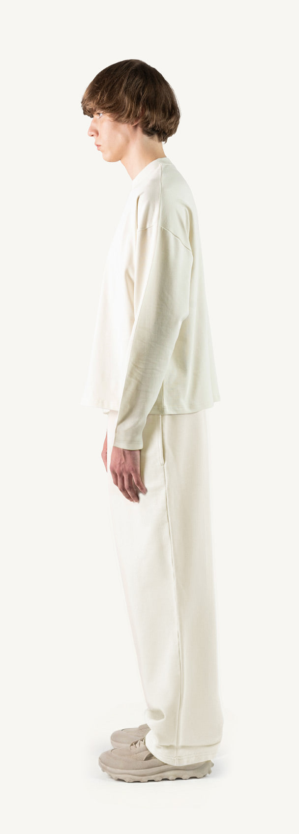 Vintage White Oversized Boxy LS Tee. – WATC STUDIO