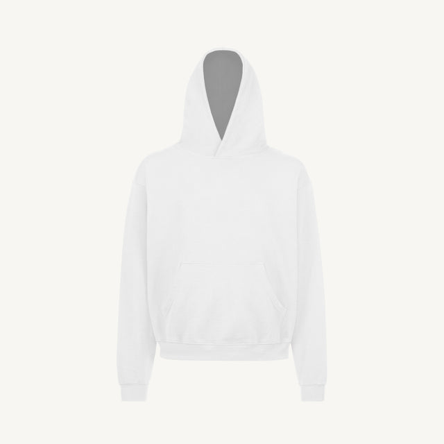 White Oversized Hoodie Mockups.